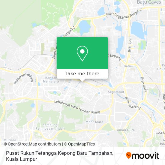 Peta Pusat Rukun Tetangga Kepong Baru Tambahan