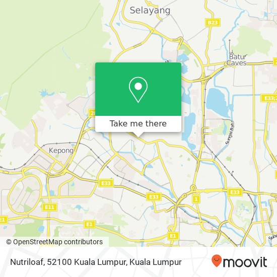 Nutriloaf, 52100 Kuala Lumpur map