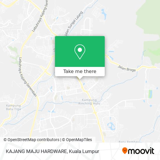 KAJANG MAJU HARDWARE map