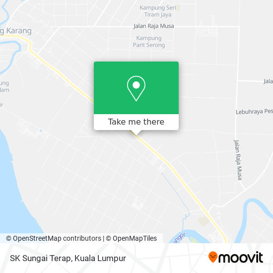 SK Sungai Terap map