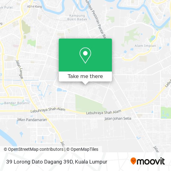 39 Lorong Dato Dagang 39D map