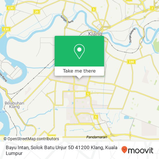 Bayu Intan, Solok Batu Unjur 5D 41200 Klang map