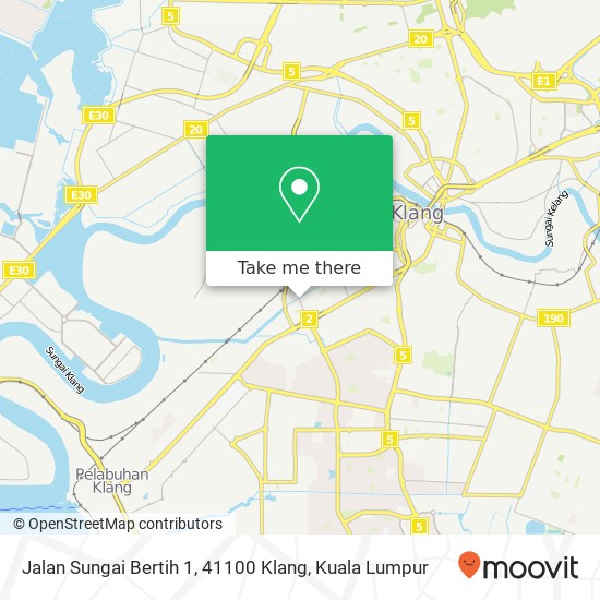 Peta Jalan Sungai Bertih 1, 41100 Klang