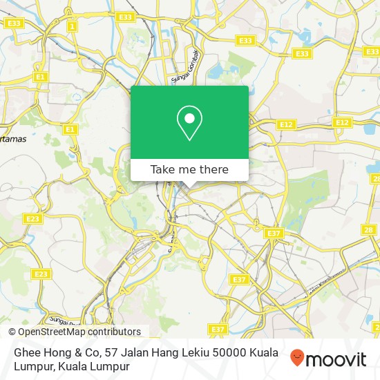 Ghee Hong & Co, 57 Jalan Hang Lekiu 50000 Kuala Lumpur map
