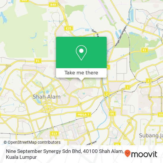 Peta Nine September Synergy Sdn Bhd, 40100 Shah Alam