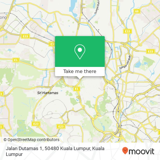 Peta Jalan Dutamas 1, 50480 Kuala Lumpur