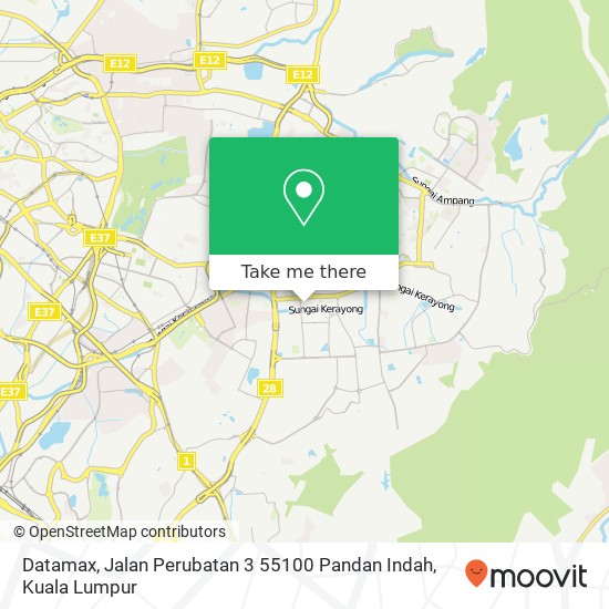 Datamax, Jalan Perubatan 3 55100 Pandan Indah map