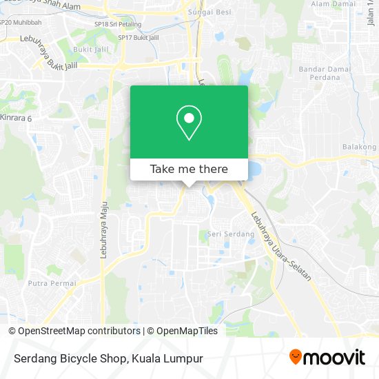 Serdang Bicycle Shop map