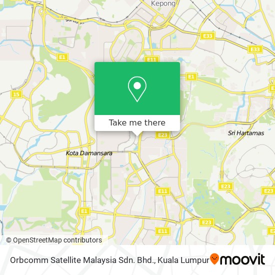 Orbcomm Satellite Malaysia Sdn. Bhd. map