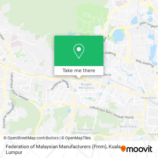 Federation of Malaysian Manufacturers (Fmm) map