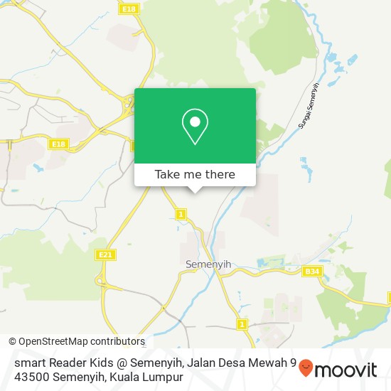 Peta smart Reader Kids @ Semenyih, Jalan Desa Mewah 9 43500 Semenyih