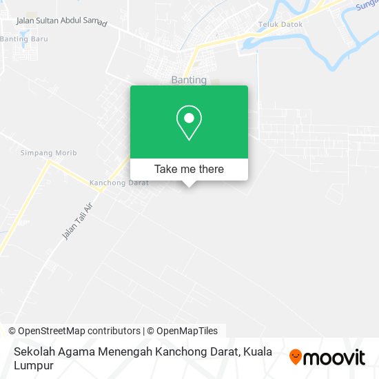 Sekolah Agama Menengah Kanchong Darat, 42700 Banting map