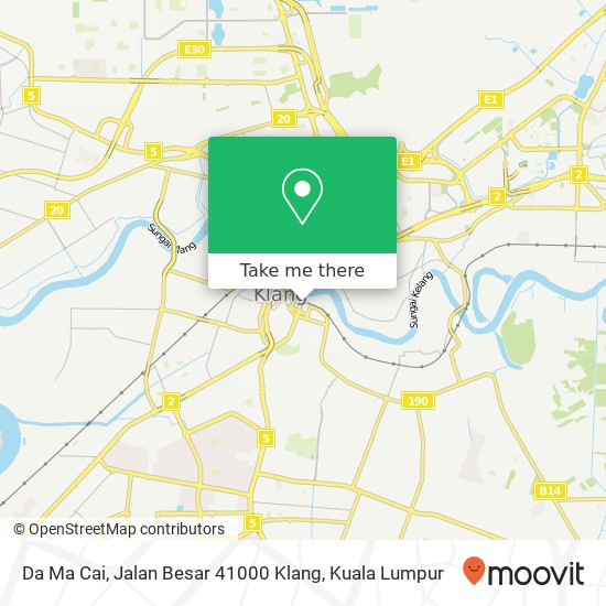 Peta Da Ma Cai, Jalan Besar 41000 Klang