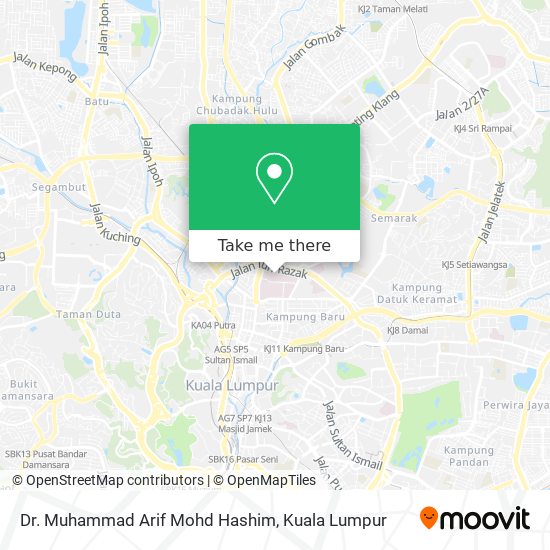Peta Dr. Muhammad Arif Mohd Hashim