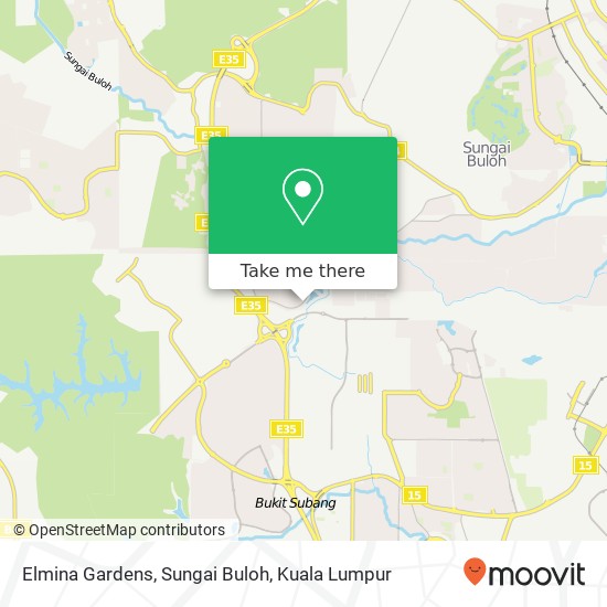 Elmina Gardens, Sungai Buloh map