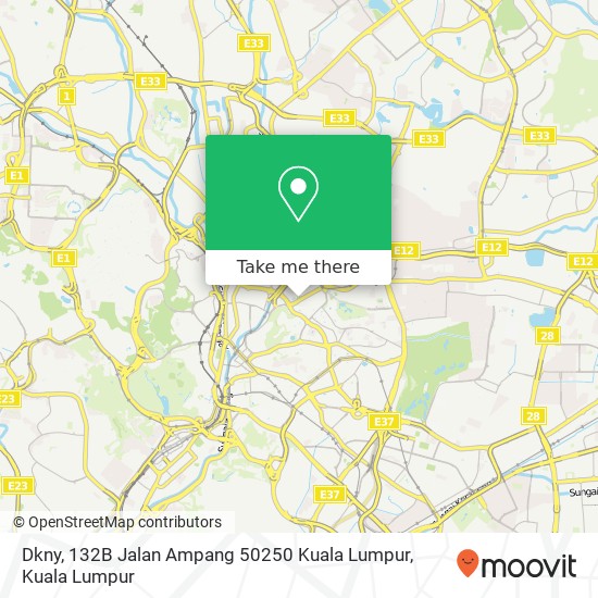 Dkny, 132B Jalan Ampang 50250 Kuala Lumpur map