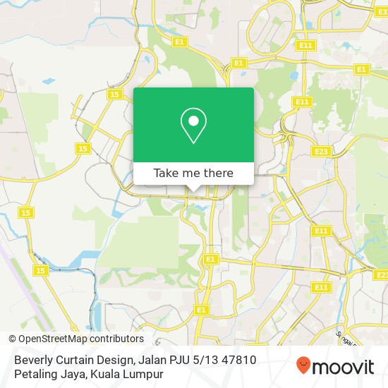 Beverly Curtain Design, Jalan PJU 5 / 13 47810 Petaling Jaya map