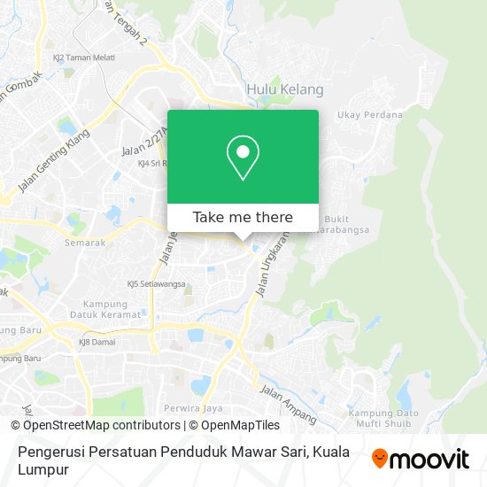 Peta Pengerusi Persatuan Penduduk Mawar Sari