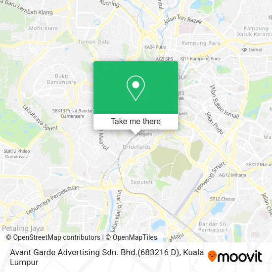 Avant Garde Advertising Sdn. Bhd.(683216 D) map