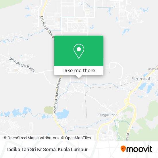 Tadika Tan Sri Kr Soma map