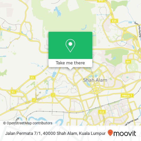Jalan Permata 7 / 1, 40000 Shah Alam map