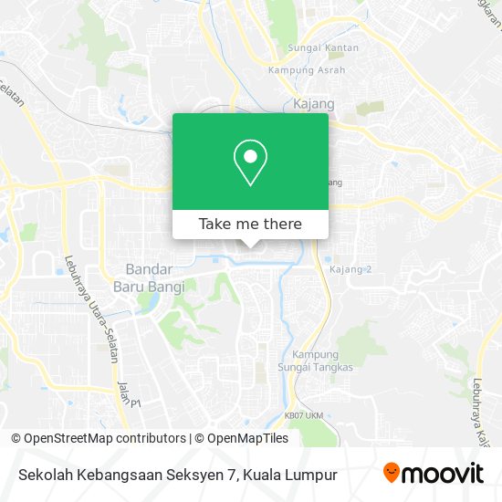 Peta Sekolah Kebangsaan Seksyen 7