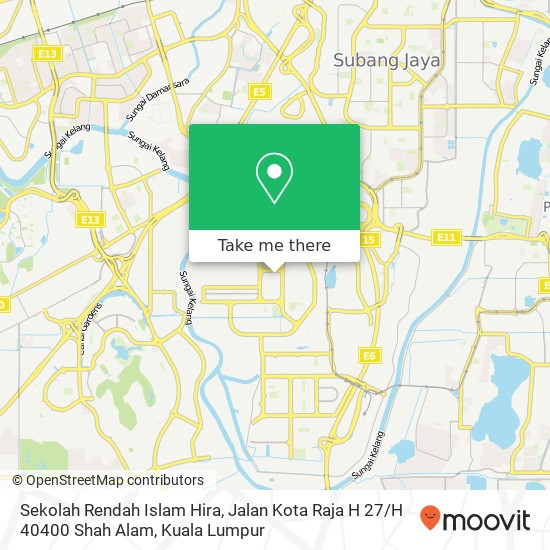 Sekolah Rendah Islam Hira, Jalan Kota Raja H 27 / H 40400 Shah Alam map