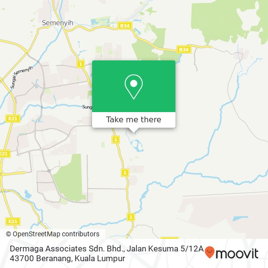 Dermaga Associates Sdn. Bhd., Jalan Kesuma 5 / 12A 43700 Beranang map