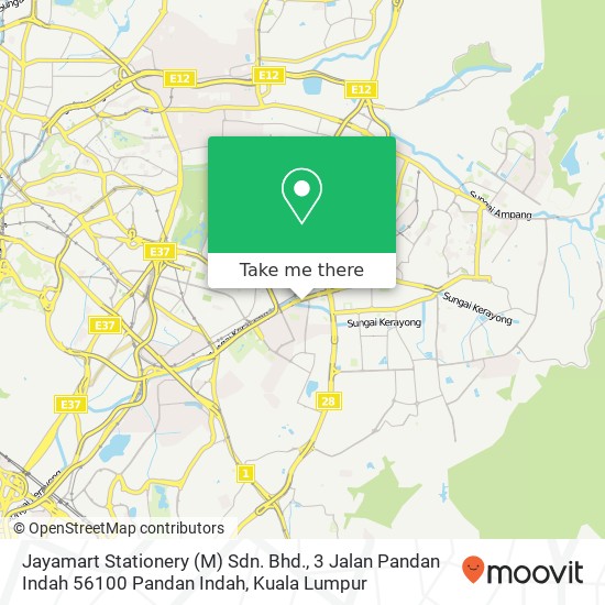 Jayamart Stationery (M) Sdn. Bhd., 3 Jalan Pandan Indah 56100 Pandan Indah map