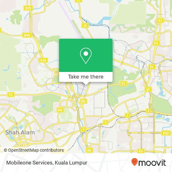 Mobileone Services map