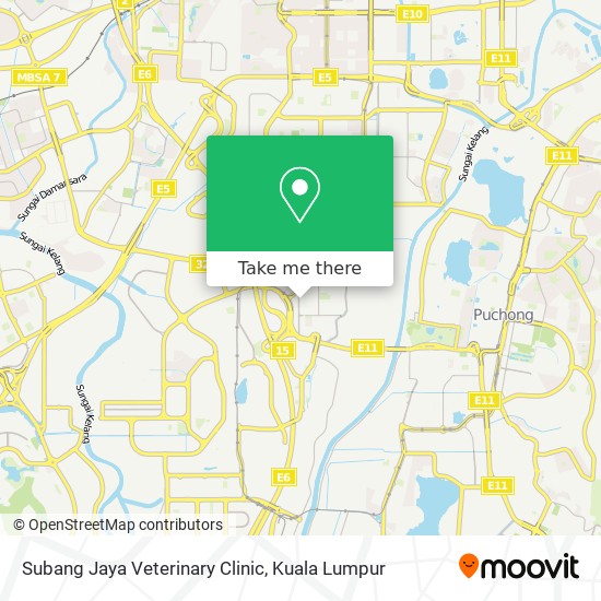 Peta Subang Jaya Veterinary Clinic