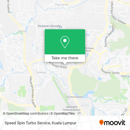 Speed Spin Turbo Service map