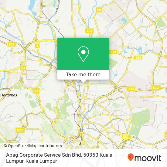 Apag Corporate Service Sdn Bhd, 50350 Kuala Lumpur map