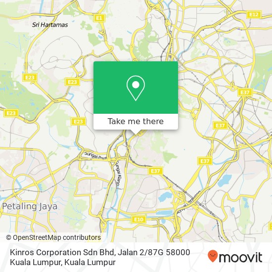 Kinros Corporation Sdn Bhd, Jalan 2 / 87G 58000 Kuala Lumpur map