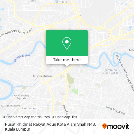 Peta Pusat Khidmat Rakyat Adun Kota Alam Shah N48