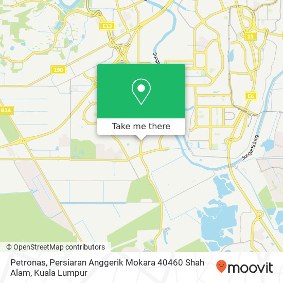 Peta Petronas, Persiaran Anggerik Mokara 40460 Shah Alam