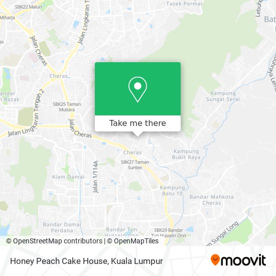 Honey Peach Cake House map