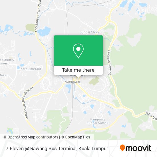 7 Eleven @ Rawang Bus Terminal map