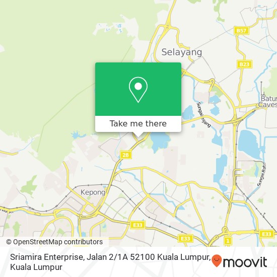 Sriamira Enterprise, Jalan 2 / 1A 52100 Kuala Lumpur map