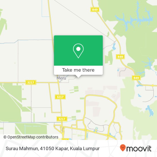 Peta Surau Mahmun, 41050 Kapar