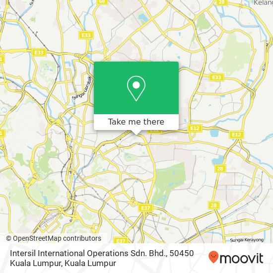 Intersil International Operations Sdn. Bhd., 50450 Kuala Lumpur map