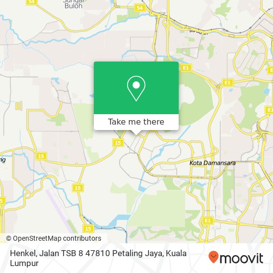 Peta Henkel, Jalan TSB 8 47810 Petaling Jaya