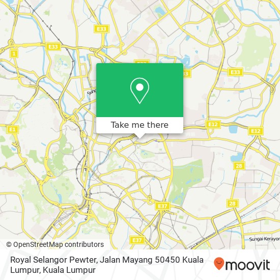 Royal Selangor Pewter, Jalan Mayang 50450 Kuala Lumpur map