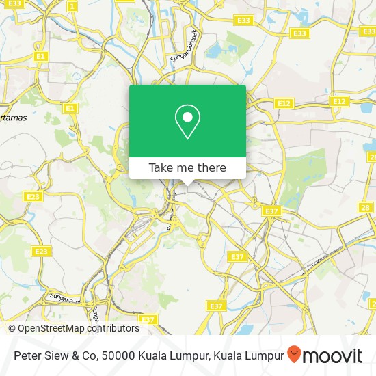 Peta Peter Siew & Co, 50000 Kuala Lumpur