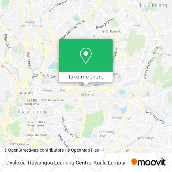 Peta Dyslexia Titiwangsa Learning Centre