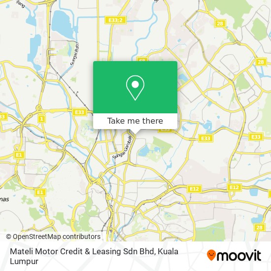 Peta Mateli Motor Credit & Leasing Sdn Bhd