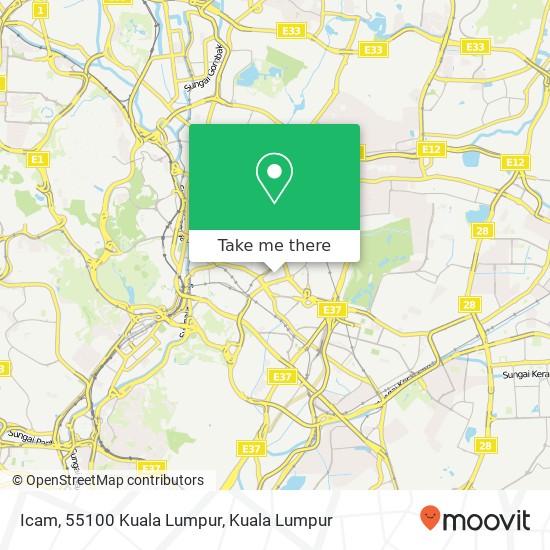 Peta Icam, 55100 Kuala Lumpur