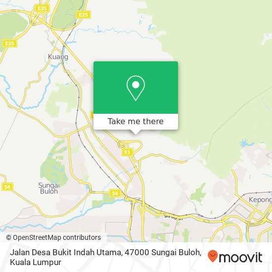 Peta Jalan Desa Bukit Indah Utama, 47000 Sungai Buloh
