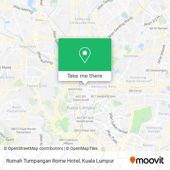 Rumah Tumpangan Rome Hotel map