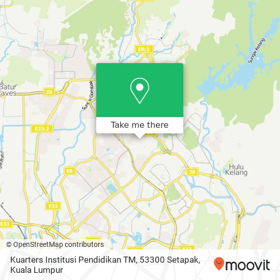 Kuarters Institusi Pendidikan TM, 53300 Setapak map